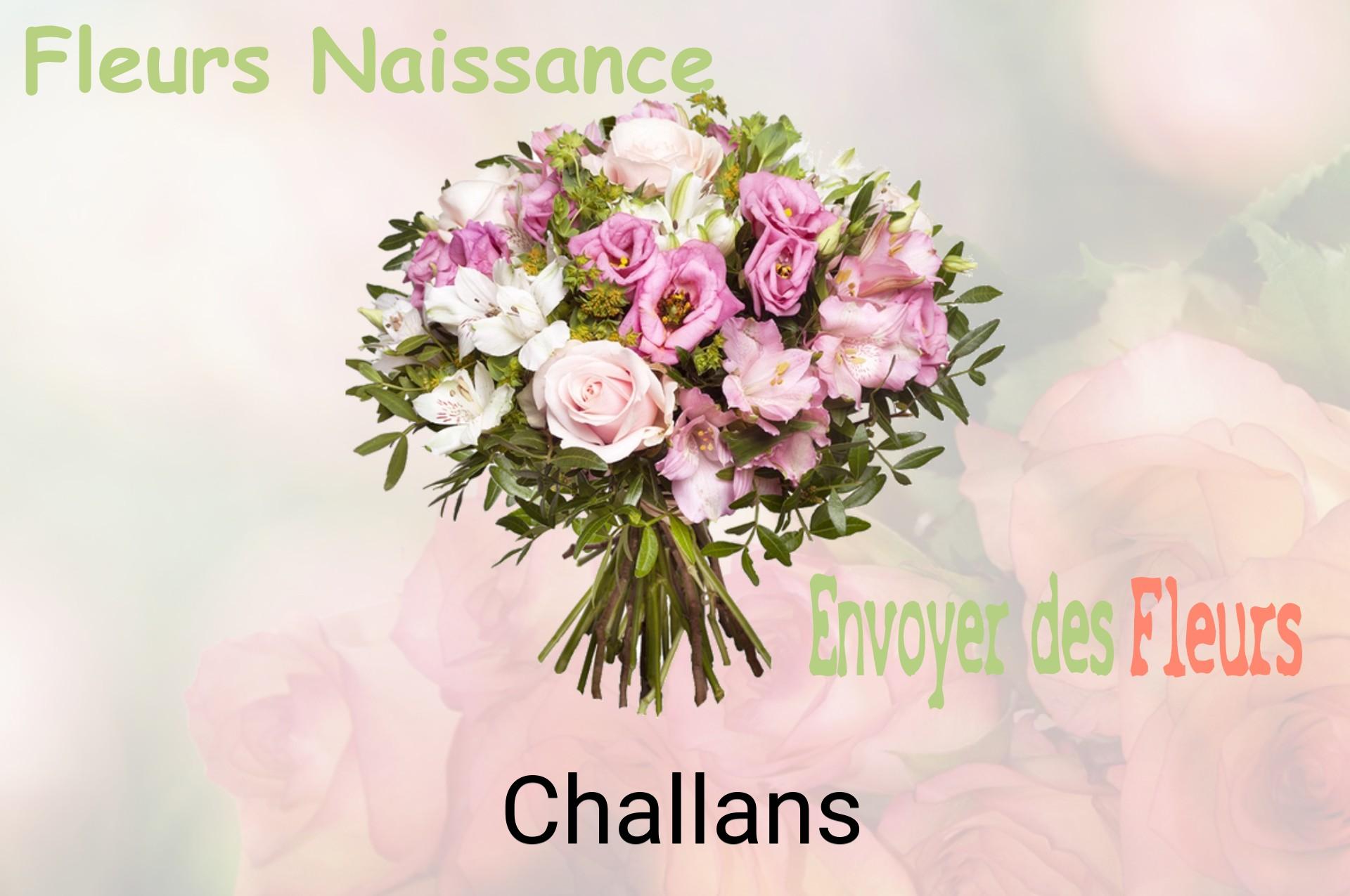 Bouquet de fleurs de naissance livré à Challans